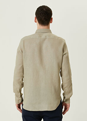 Sartorio Bej Keten Gömlek - 4
