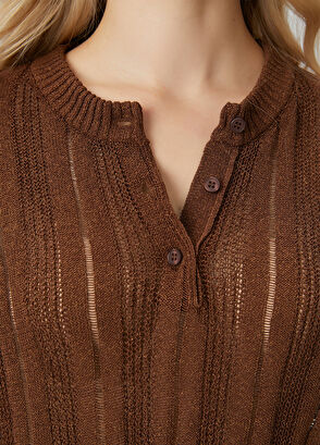 Beymen Club Kahverengi Ajurlu Kazak - 6