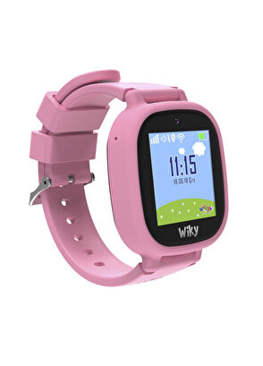 Wiky Watch Pembe 5E eSim'li Görüntülü ve Sesli Arama Akıllı Çocuk Saati  - 7
