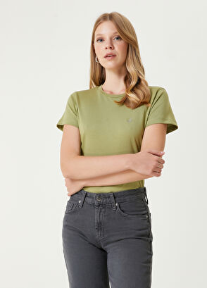 Beymen Club Oil Green Flowing T-shirt - 4