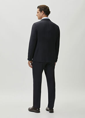 Beymen Collection Navy Blue Wool Suit - 5