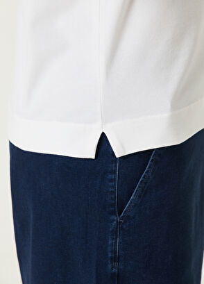 Beymen Club Slim Fit Beyaz Polo Yaka T-shirt - 7