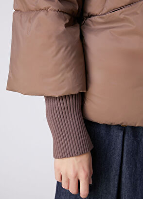 Beymen Club Taupe Hooded Puffer Jacket - 8