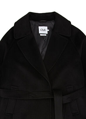 Beymen Club Black Belt Wool Coat - 8