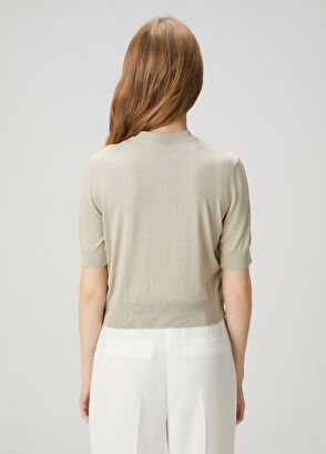 Beymen Club Aqua Green Silk Cardigan - 6