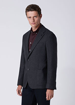 Beymen Club Anthracite Wool Jacket - 4