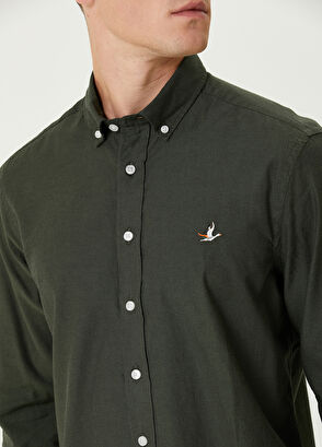 Beymen Club Comfort Fit Haki Gömlek - 6