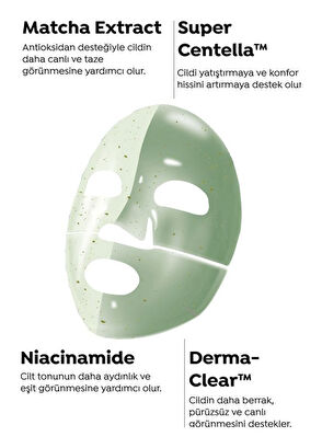 Dermal Seoul Face Matcha Soothing Glow Hydroid 3-Pack Paper Face Mask 34 gr - 4
