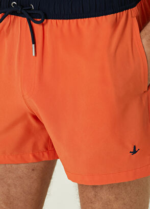 Beymen Club Turuncu Kontrast Bel Detaylı Mayo - 5