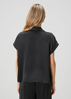 Beymen Club Black Silk Shirt - 5