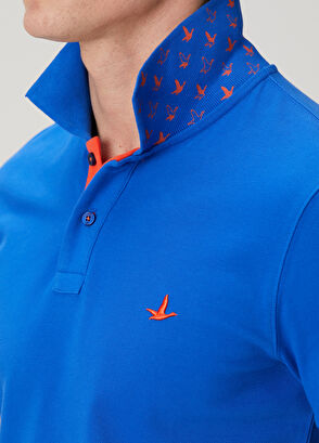 Beymen Club Saks Slim Fit Printed Basic Polo T-Shirt - 7