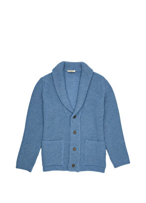 Beymen Collection Mavi Yün Triko Hırka - 8