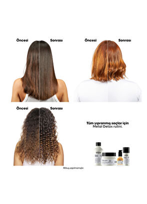 Loreal Professionnel Serie Expert Metal Detox Renkli ve Açıcı İle İşlem Görmüş Saçlar İçin Metal Karşıtı Arındırıcı Şampuan 300 ml - 7