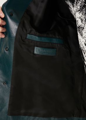 Valentino Petrol Deri Ceket - 6