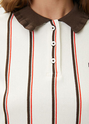 Beymen Club Kırık Beyaz Çizgili Polo T-shirt - 5