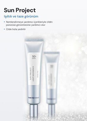 Thank You Farmer Sun Project Light Sun Essence SPF50+ PA+++ Sunscreen for Oily Combination Skin 40 ml - 6