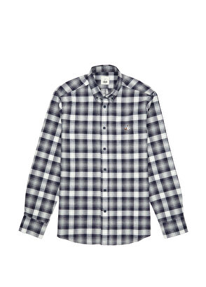 Beymen Club Comfort Fit Lacivert Ekose Gömlek - 8