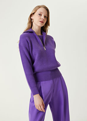 Beymen Club Mor Çizgi Dokulu Kazak - 4