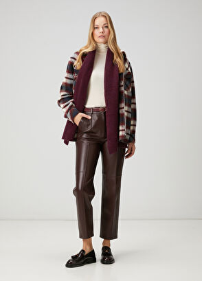 Beymen Club Burgundy Plaid Jacket - 3