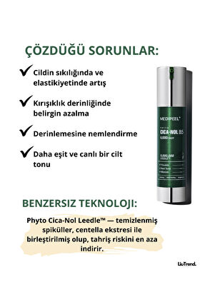 MEDIPEEL Phyto CicaNol B5 6000 Shot Serum Spiküller ve Centella İçeren Yatıştırıcı Peeling Cilt Serumu 50 ml - 4