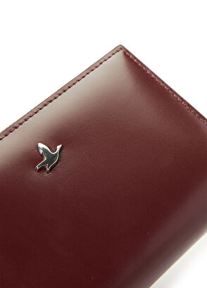 Beymen Club Burgundy Small Women's Leather Wallet - 6