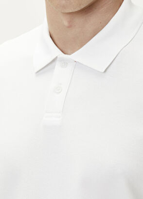 Beymen Club Beyaz Slim Fit Nakış Detaylı Pike Polo T-shirt - 8