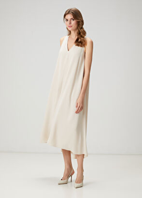 Beymen Club Beige Evaze Long Dress - 3