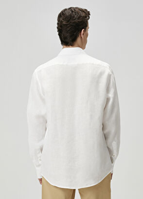 Beymen Club White Linen Shirt - 6