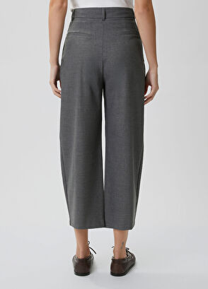 Beymen Club Classic carrot trousers with gray mélange fine woo - 4