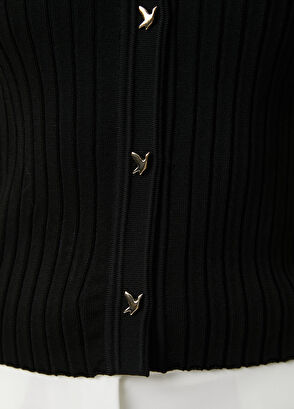 Beymen Club Black Short-Sleeve Polo Sweater - 7