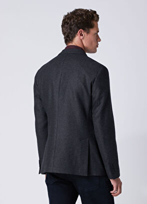 Beymen Club Anthracite Wool Jacket - 5