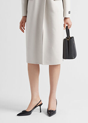 Prada Brushed Leather Slingback Heels - 3