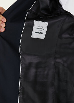 Dolce&Gabbana Martini Lacivert Yün Takım Elbise - 8