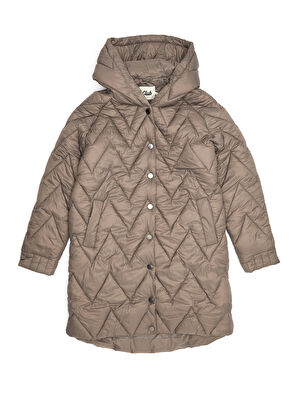 Beymen Club Grey Hooded Long Puffer Jacket - 8