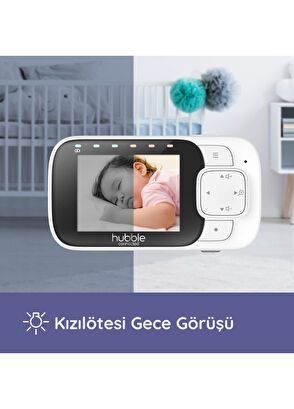 Hubble Nursery View Glow 2.8" Digital Baby Camera with Night Light - 4