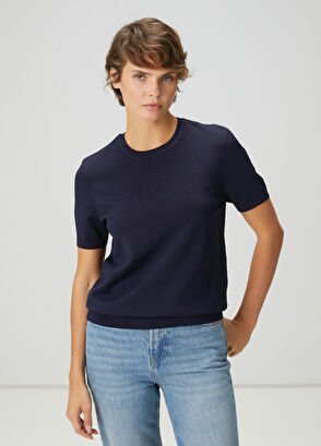 Beymen Club Lacivert Kısa Kol Triko - 4