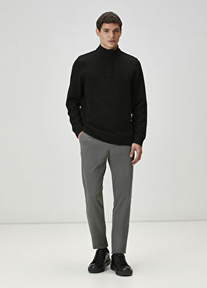 Beymen Club Siyah Ottoman Dokulu Sweatshirt - 3