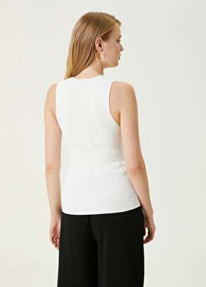 Beymen Club Kırık Beyaz V Yaka Triko Atlet - 6