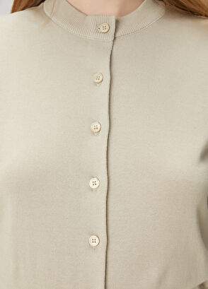 Beymen Club Aqua Green Silk Cardigan - 5