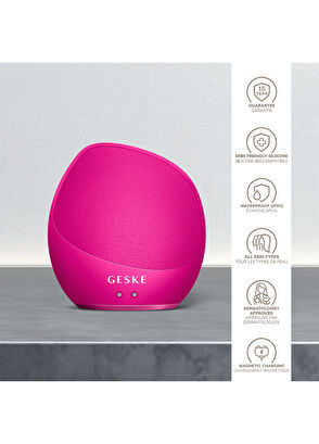 Geske Sonic Fuşya 7'si 1 Arada Vücut Fırçası ve Yoğun Eksfoliyatör Cilt Temizleme Cihazı - 6