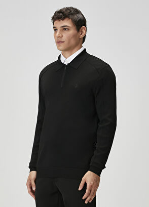 Beymen Club Siyah Polo Yaka Triko - 4