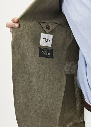 Beymen Club Khaki Linen Blazer - 9