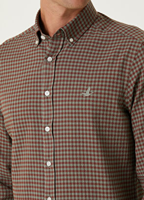 Beymen Club Comfort Fit Yeşil Kare Desenli Gömlek - 6