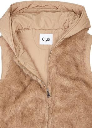 Beymen Club Beige Back Puff Fur Vest - 8