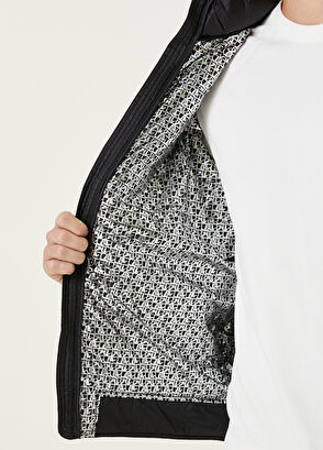 Beymen Club Siyah Kapüşonlu Kapitoneli Mont - 10