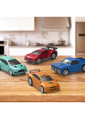 Driven 4 Parça Çek Bırak Oyuncak Araba Seti - 7