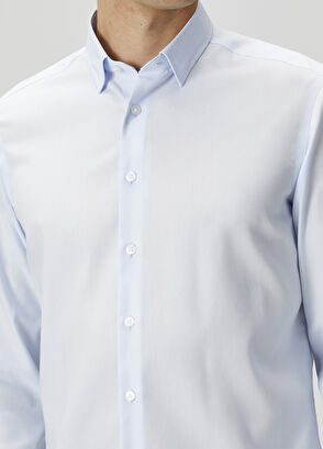 Beymen Club Comfort Fit Açık Mavi Non-iron Gömlek - 5