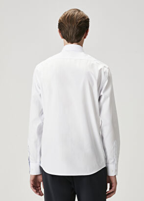 Beymen Club Comfort Fit Non Iron Mavi Beyaz Çizgili Gömlek - 6