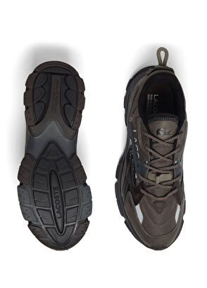 L003 Neo Tech Koyu Kahverengi Erkek Sneaker - Görsel 6