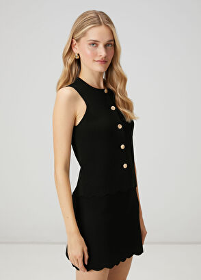 Beymen Club Black Knit Vest - 4